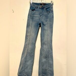 Dollhouse Curvy Collection Jackie high rise flare jeans